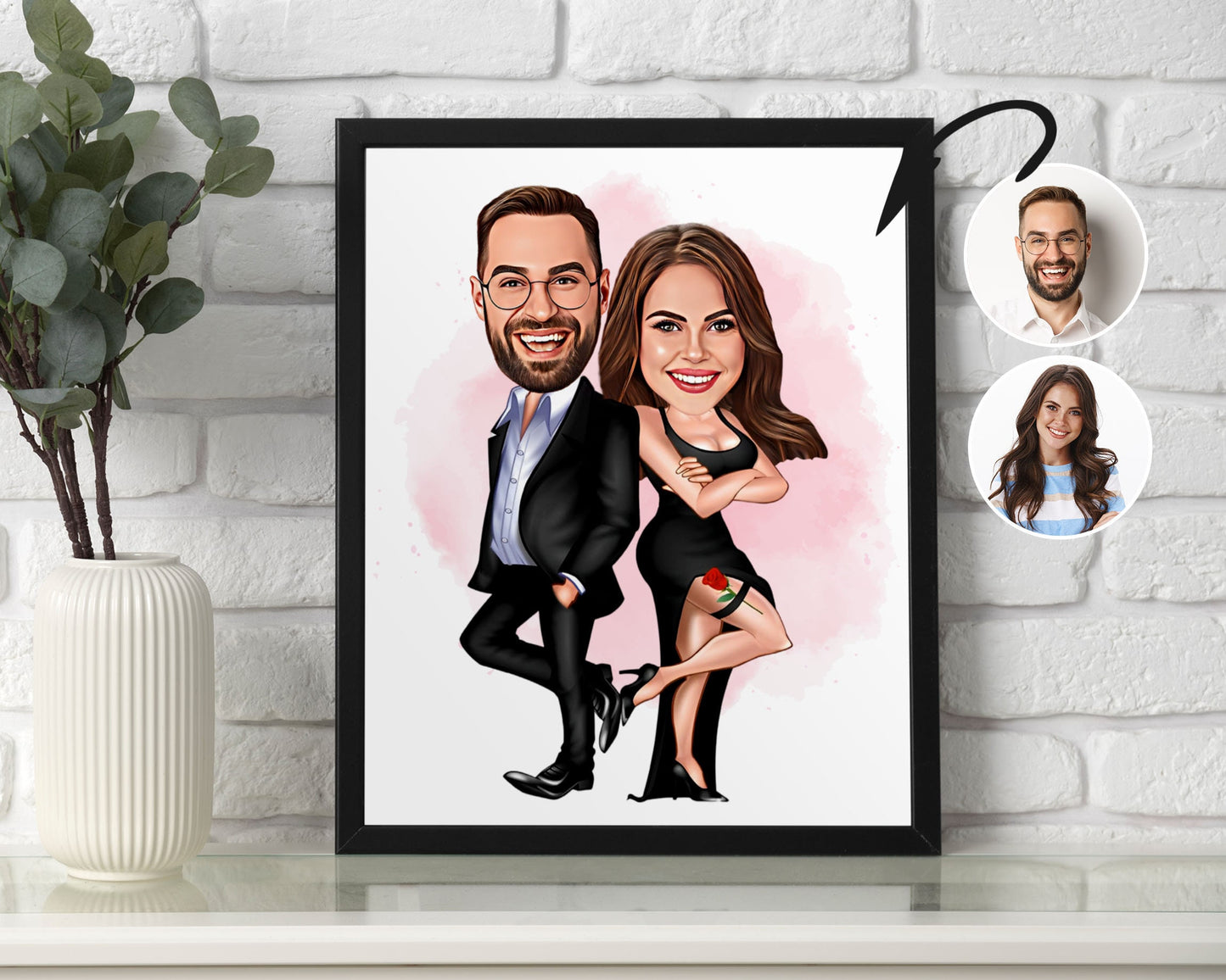 Personalised Couple Caricature
