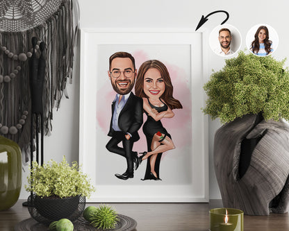Personalised Couple Caricature