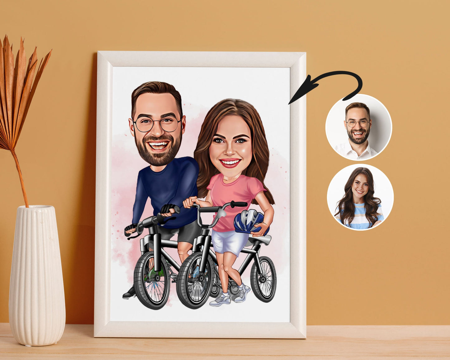 Personalised Cycling Caricature