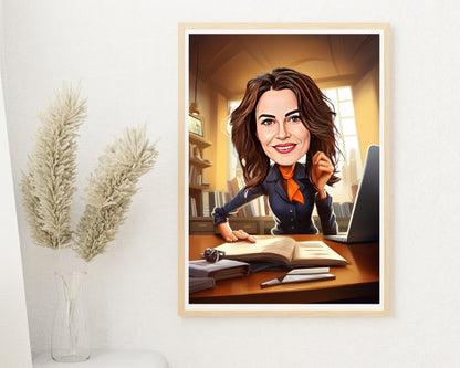 Personalised Coworker Caricature