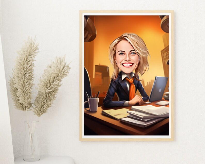 Personalised Coworker Caricature