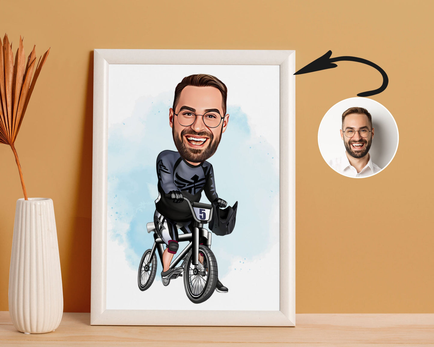 Personalised BMX Caricature