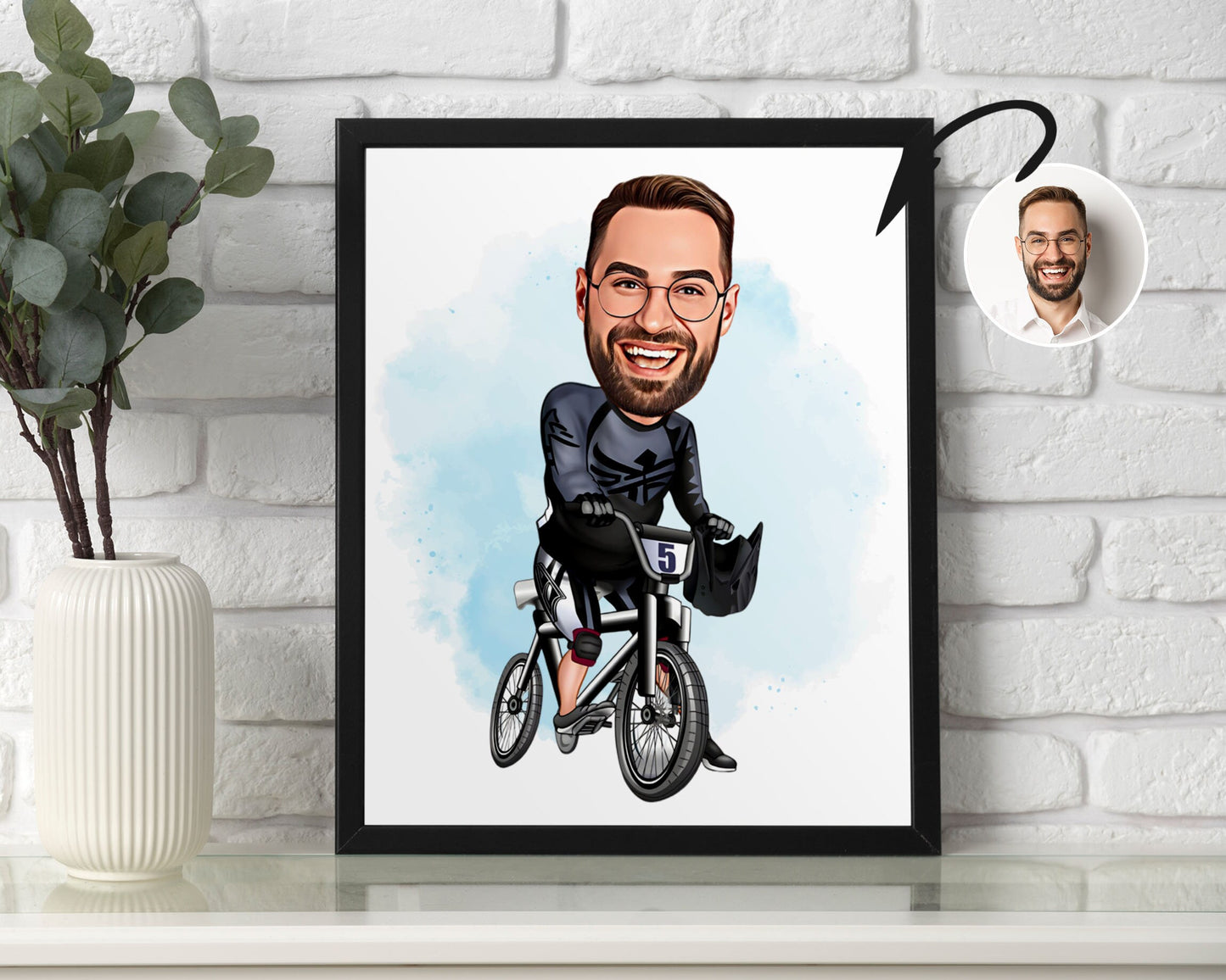 Personalised BMX Caricature