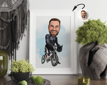 Personalised BMX Caricature