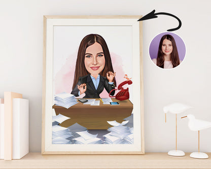 Personalised Administrator Caricature
