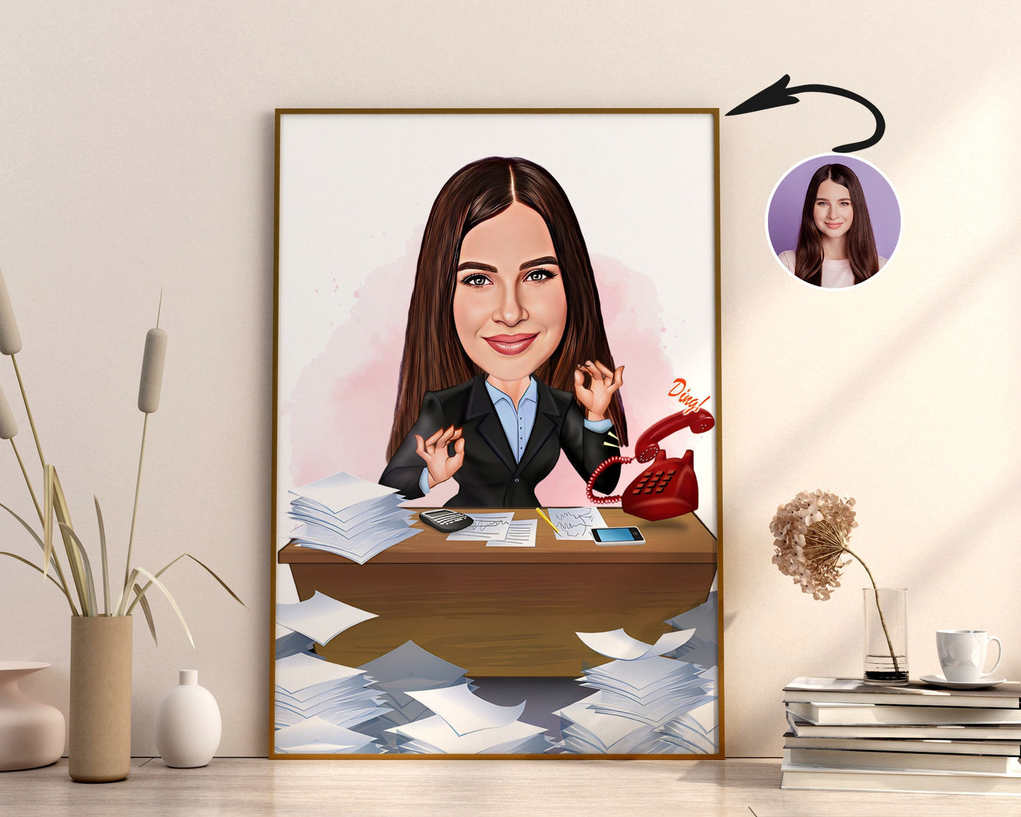 Personalised Administrator Caricature