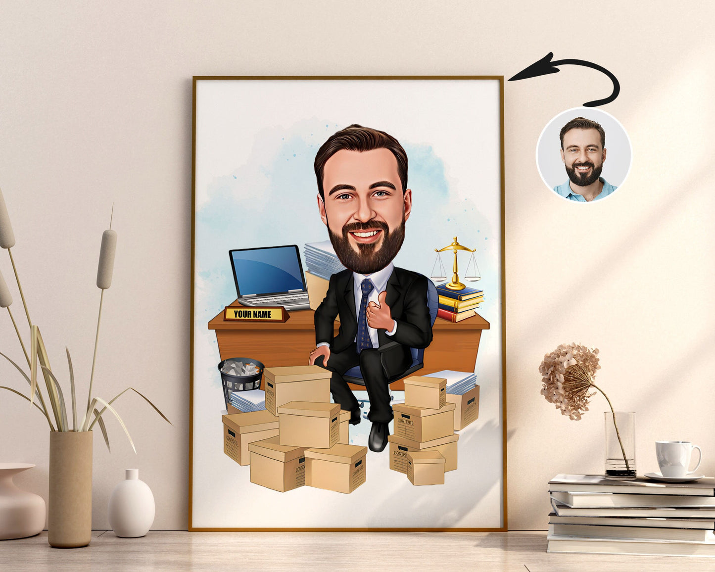 Personalised Administrator Caricature