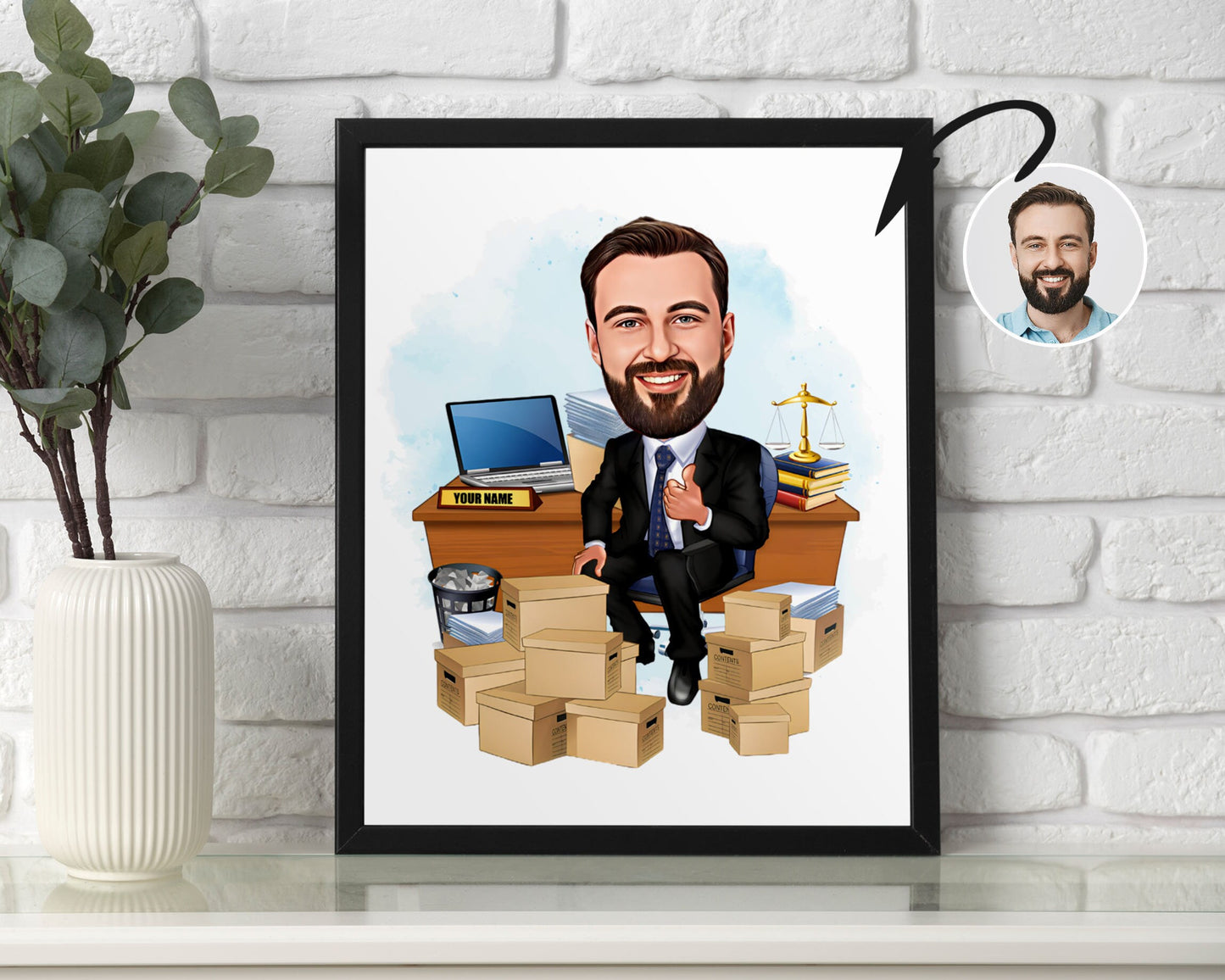 Personalised Administrator Caricature