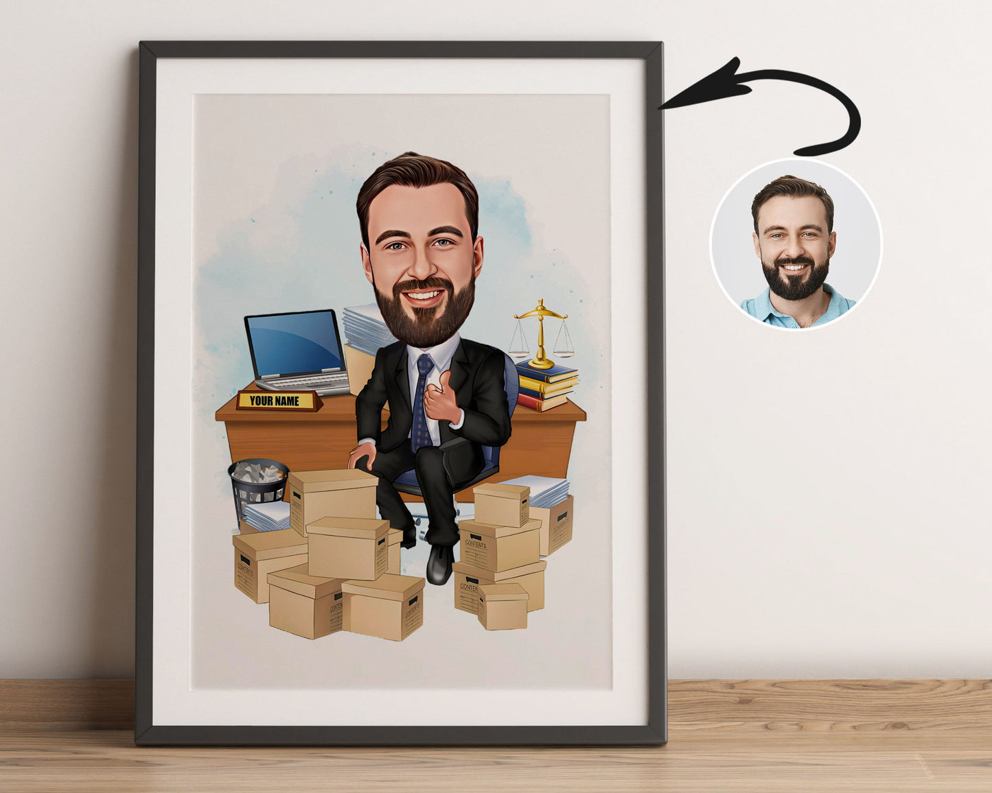 Personalised Administrator Caricature