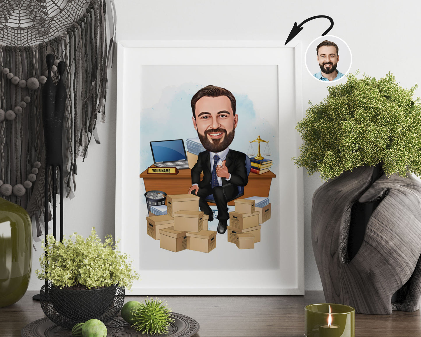 Personalised Administrator Caricature