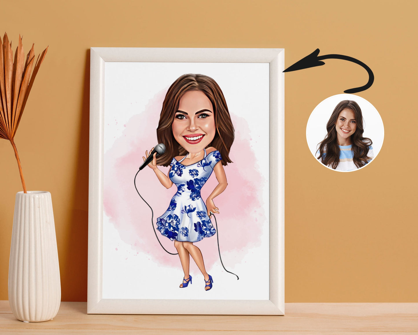 Personalised Singer Caricature