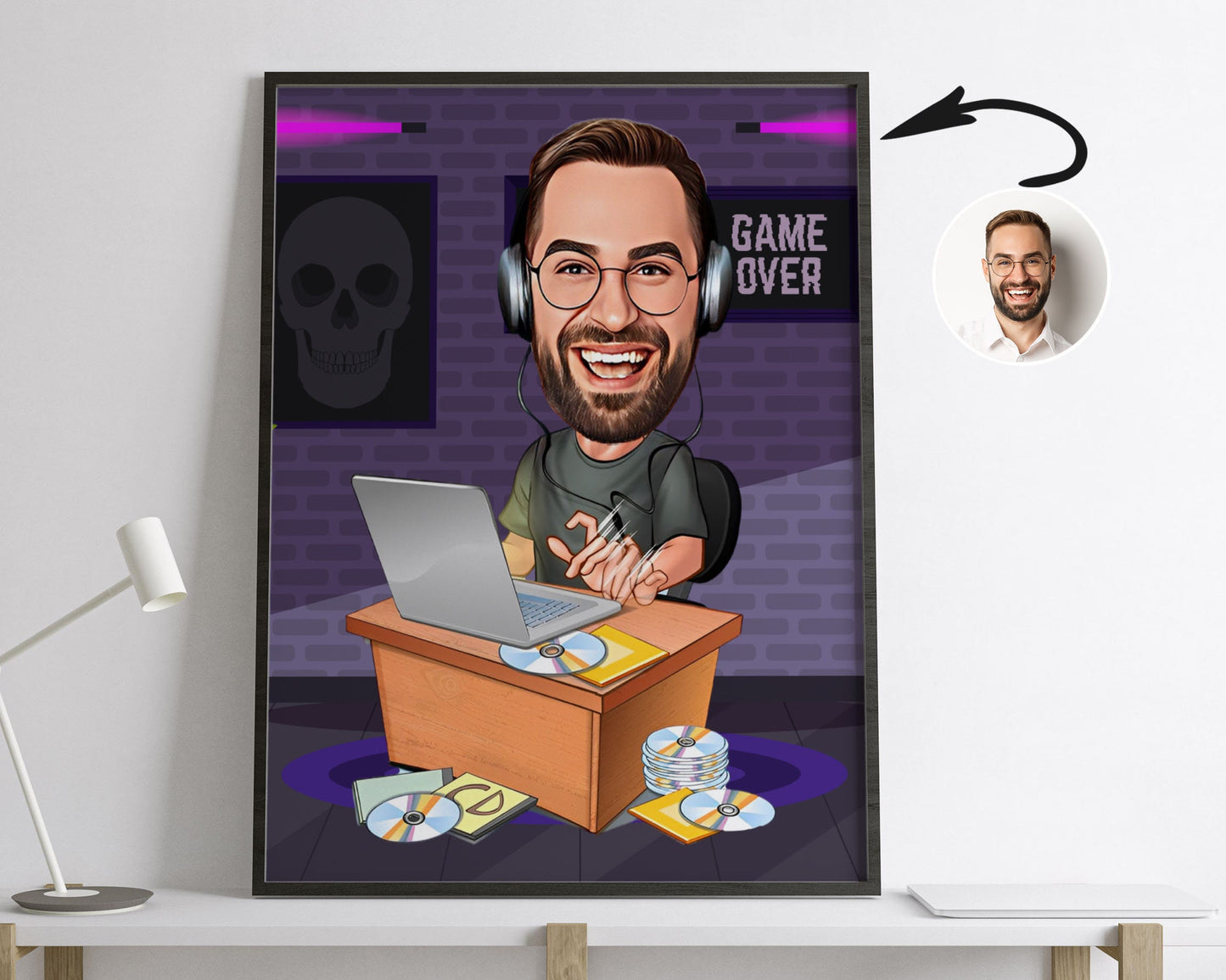 Personalised Gaming Caricature
