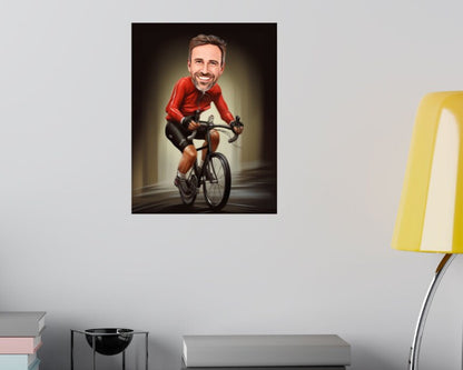 Personalised Cyclist Caricature