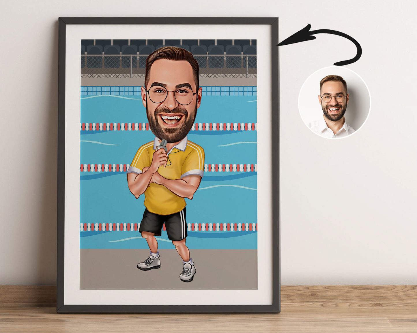 Personalised Coach Caricature