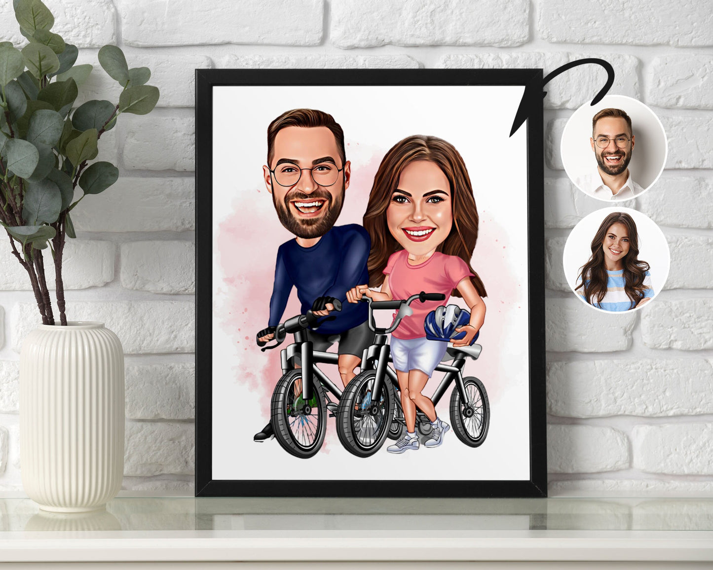 Personalised Cycling Caricature