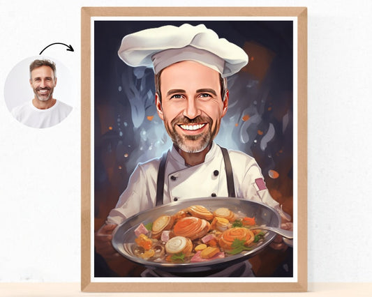 Personalised Chef Caricature