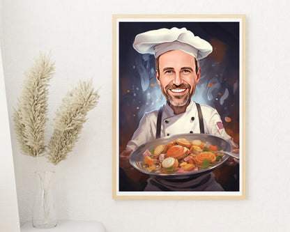 Personalised Chef Caricature