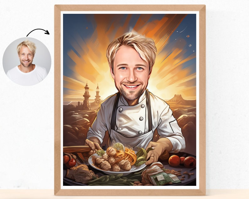 Personalised Chef Caricature