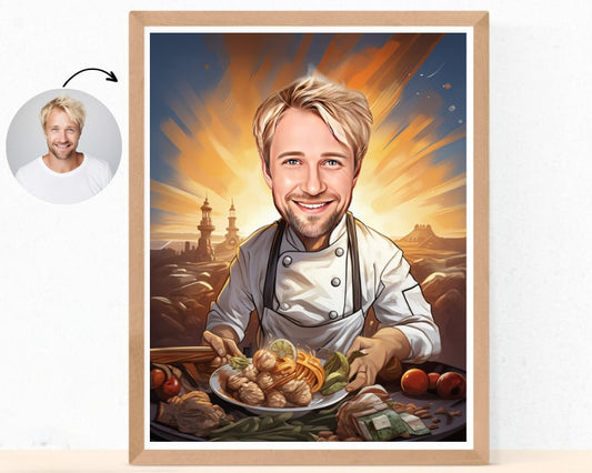 Personalised Chef Caricature