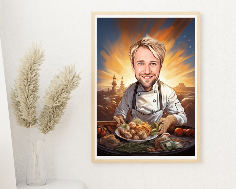 Personalised Chef Caricature