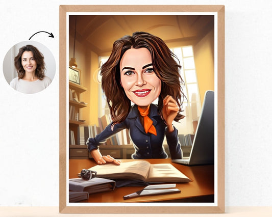 Personalised Coworker Caricature