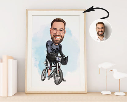 Personalised BMX Caricature