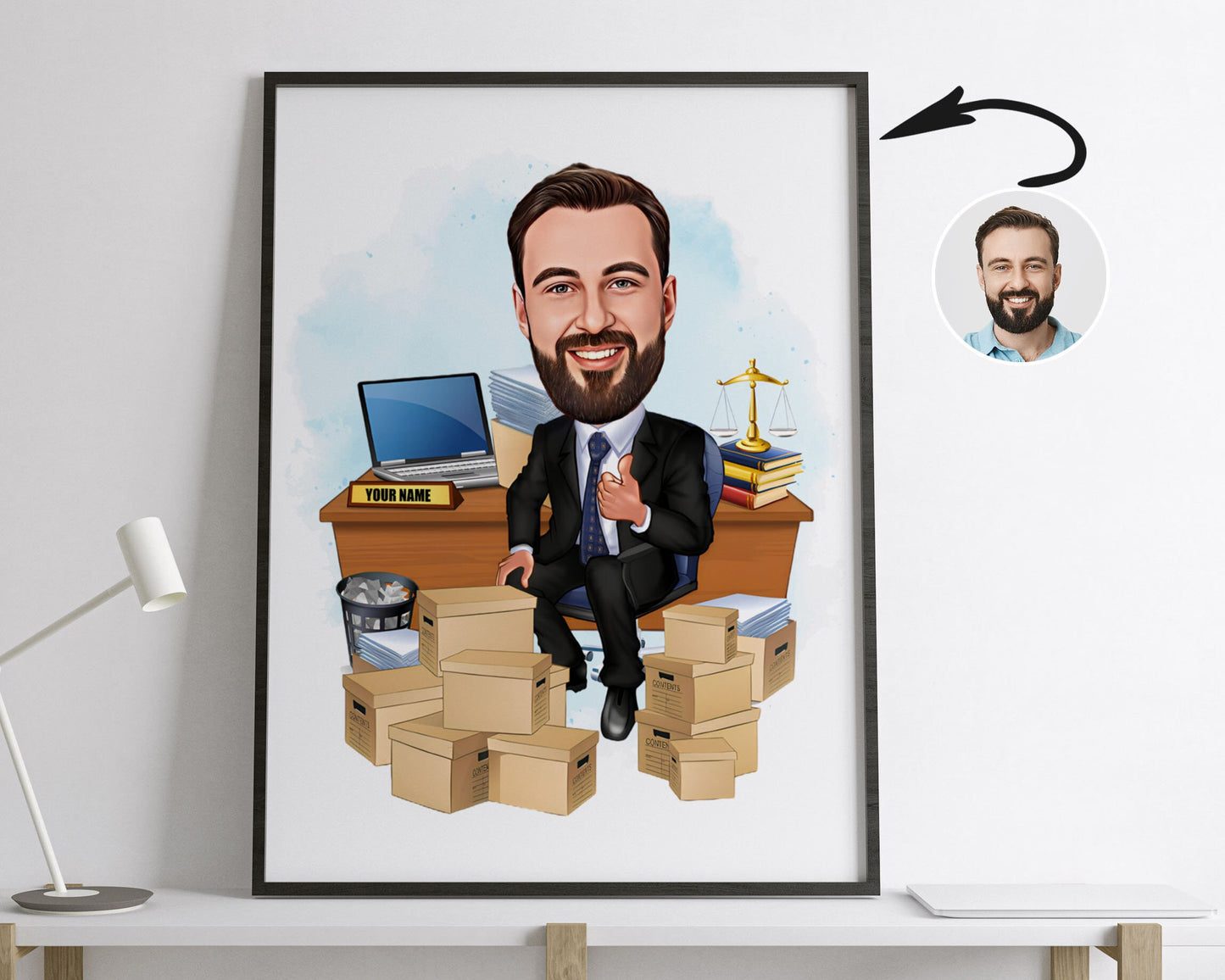 Personalised Administrator Caricature