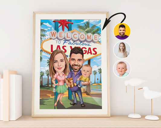 Personalised Family Caricature
