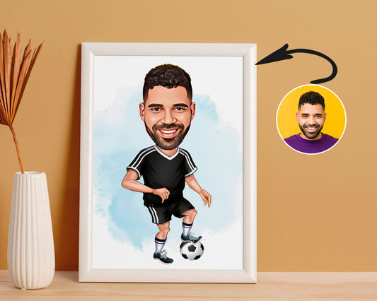 Personalised Soccer Caricature
