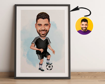 Personalised Soccer Caricature