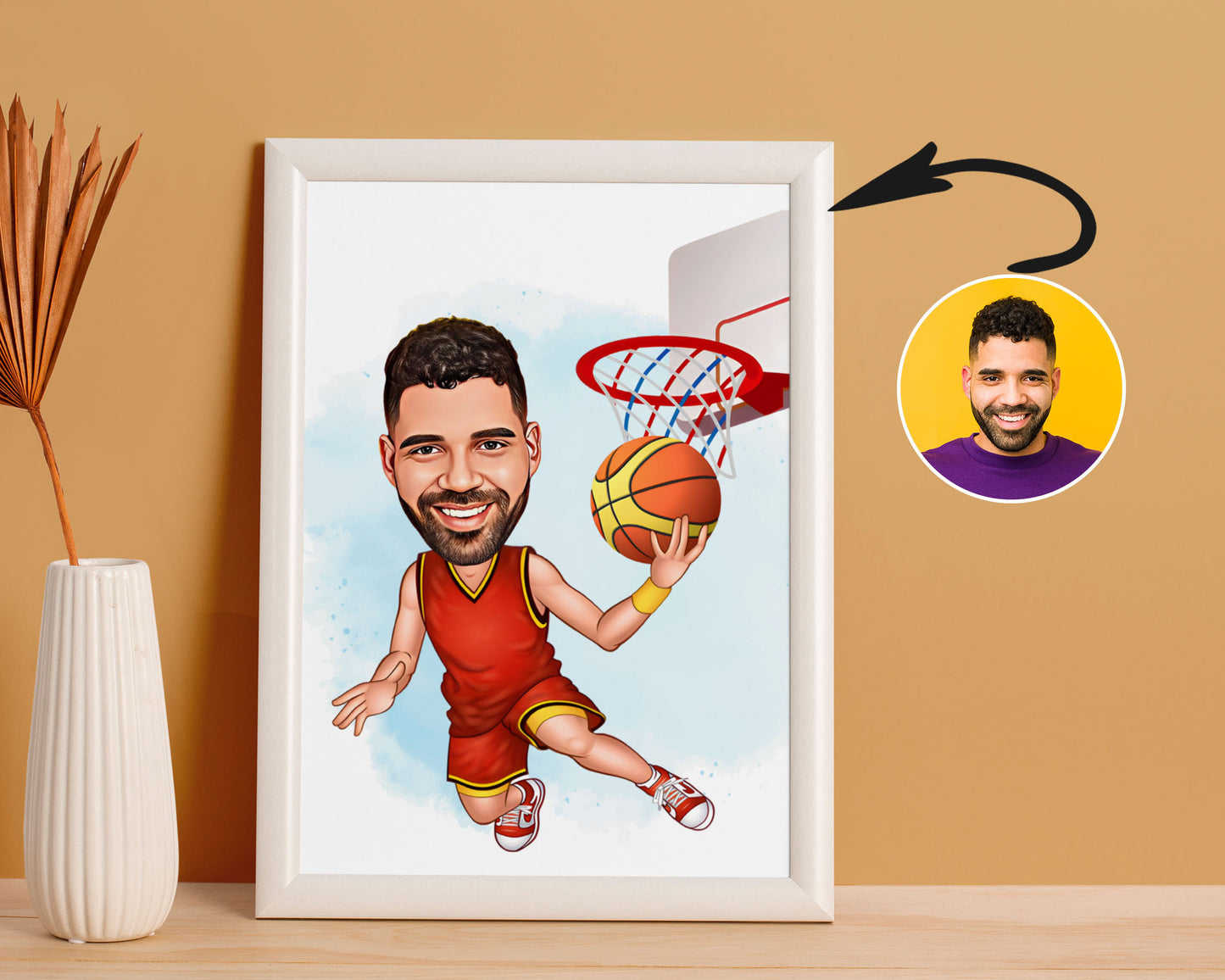 Personalised Basketball Caricature
