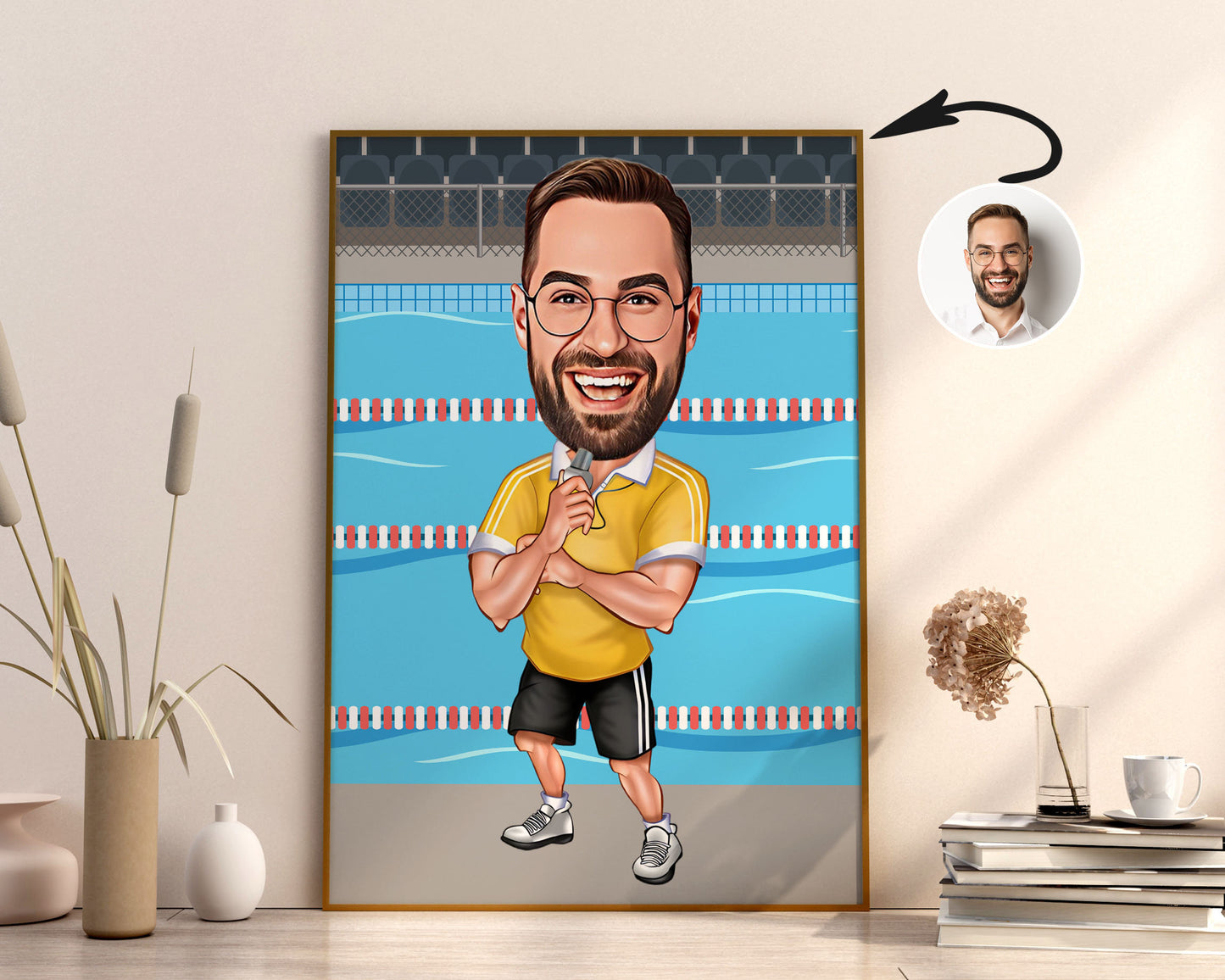 Personalised Coach Caricature