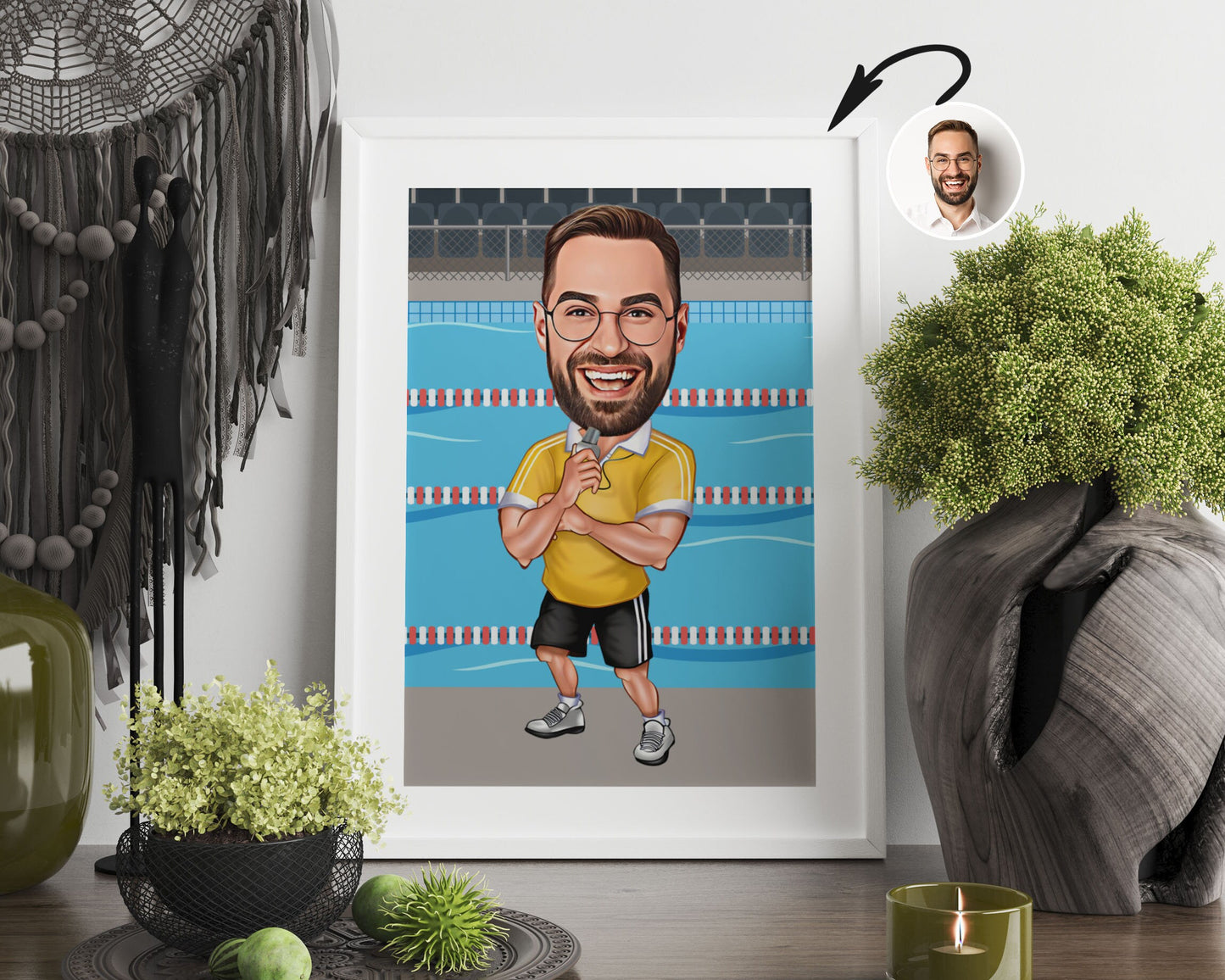 Personalised Coach Caricature