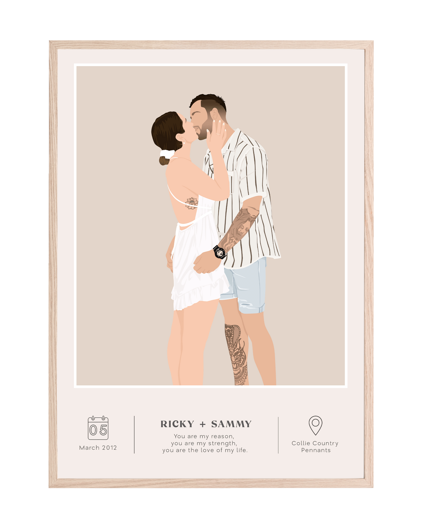 Personalised Couple Poster