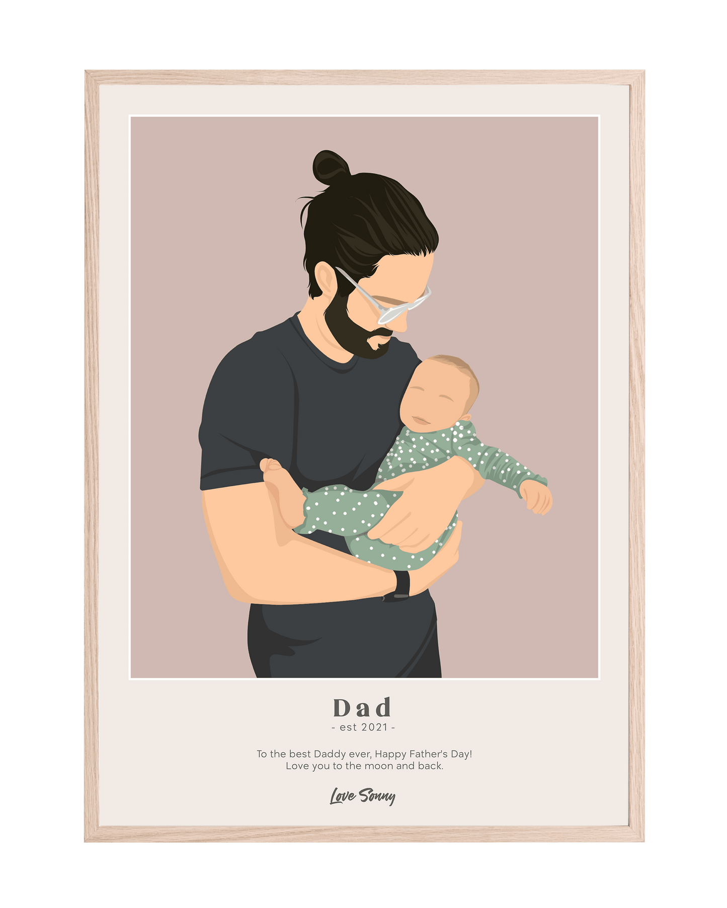 Personalised Dad Poster