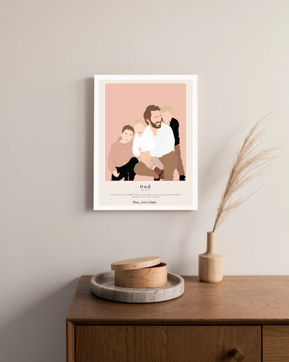 Personalised Dad Poster