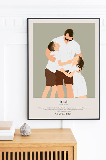Personalised Dad Poster