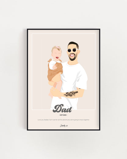 Personalised Dad Poster