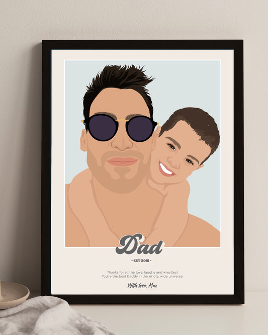 Personalised Dad Poster