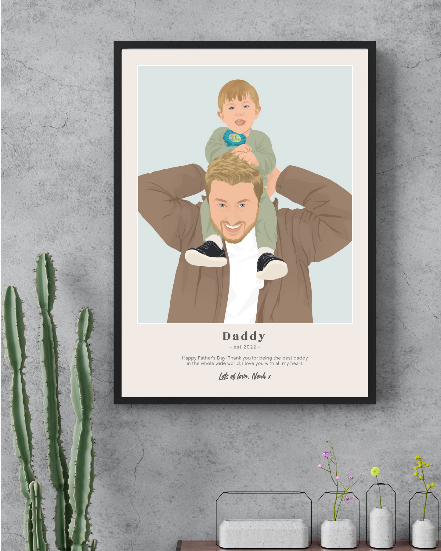Personalised Dad Poster
