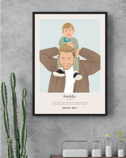 Personalised Dad Poster